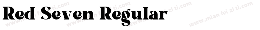Red Seven Regular字体转换